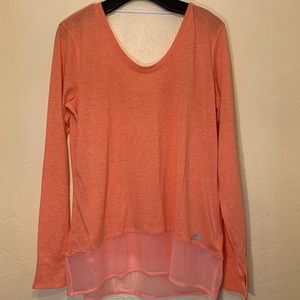 BrandNew Adidas orange long sleeve coverup large